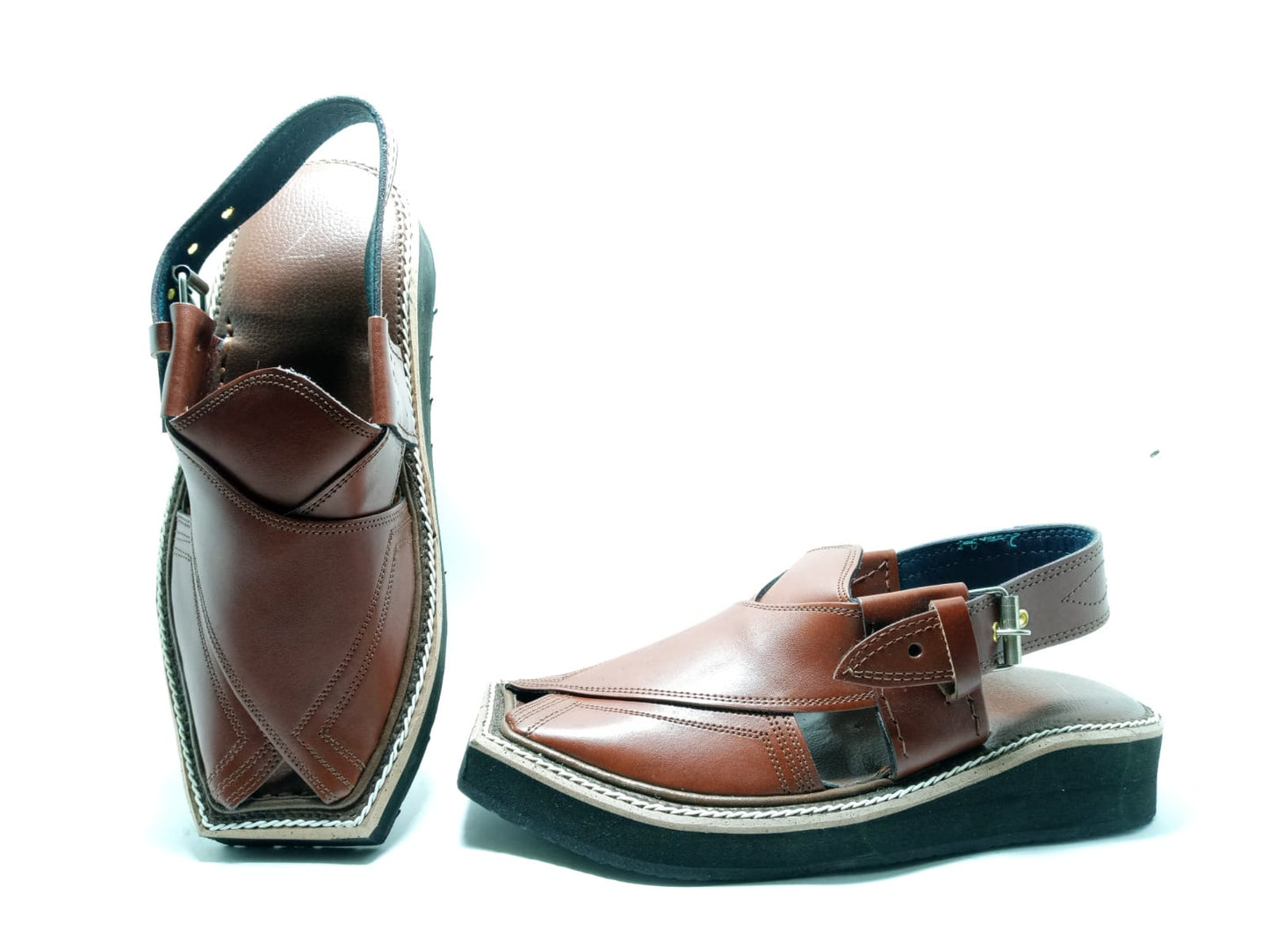 Kaptaan Chappal in Rich Brown | Premium Leather