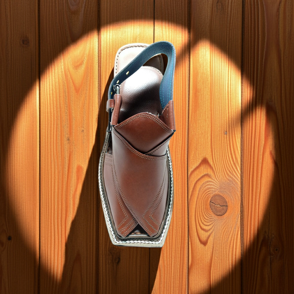 Kaptaan Chappal in Rich  Brown | Premium Leather