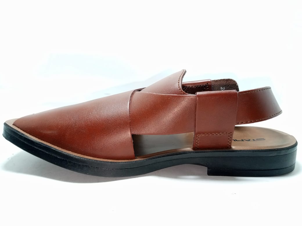 Starlet Khairi Sandal – Classic Brown Elegance for Men