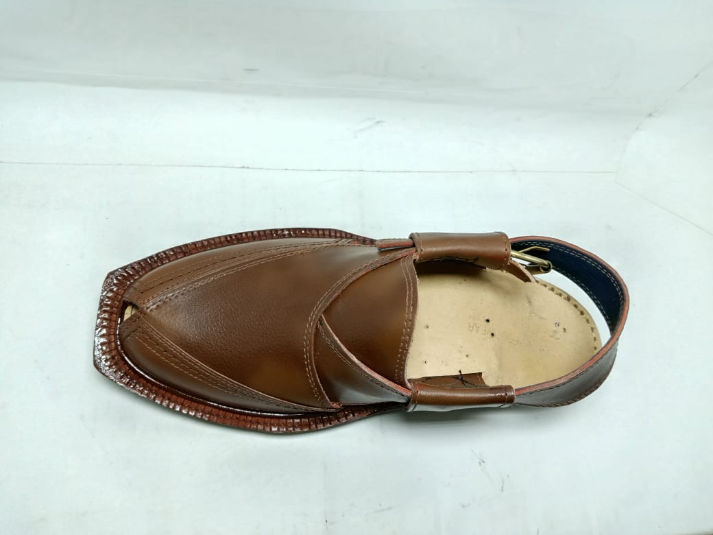 Classic Norozi – Premium Handcrafted Mustard Brown Leather Sandal for Men
