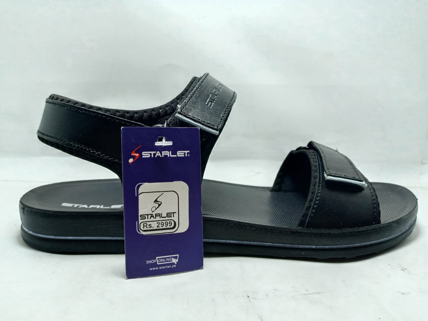 Starlet Plain Black Sandal