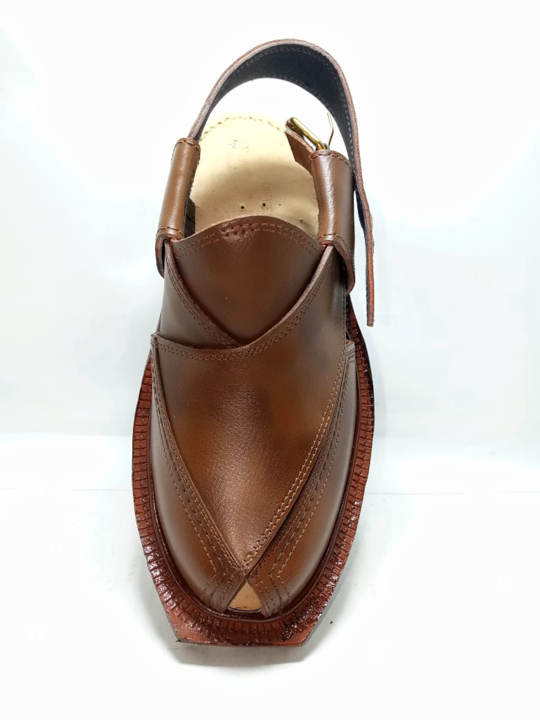 Classic Norozi – Premium Handcrafted Mustard Brown Leather Sandal for Men