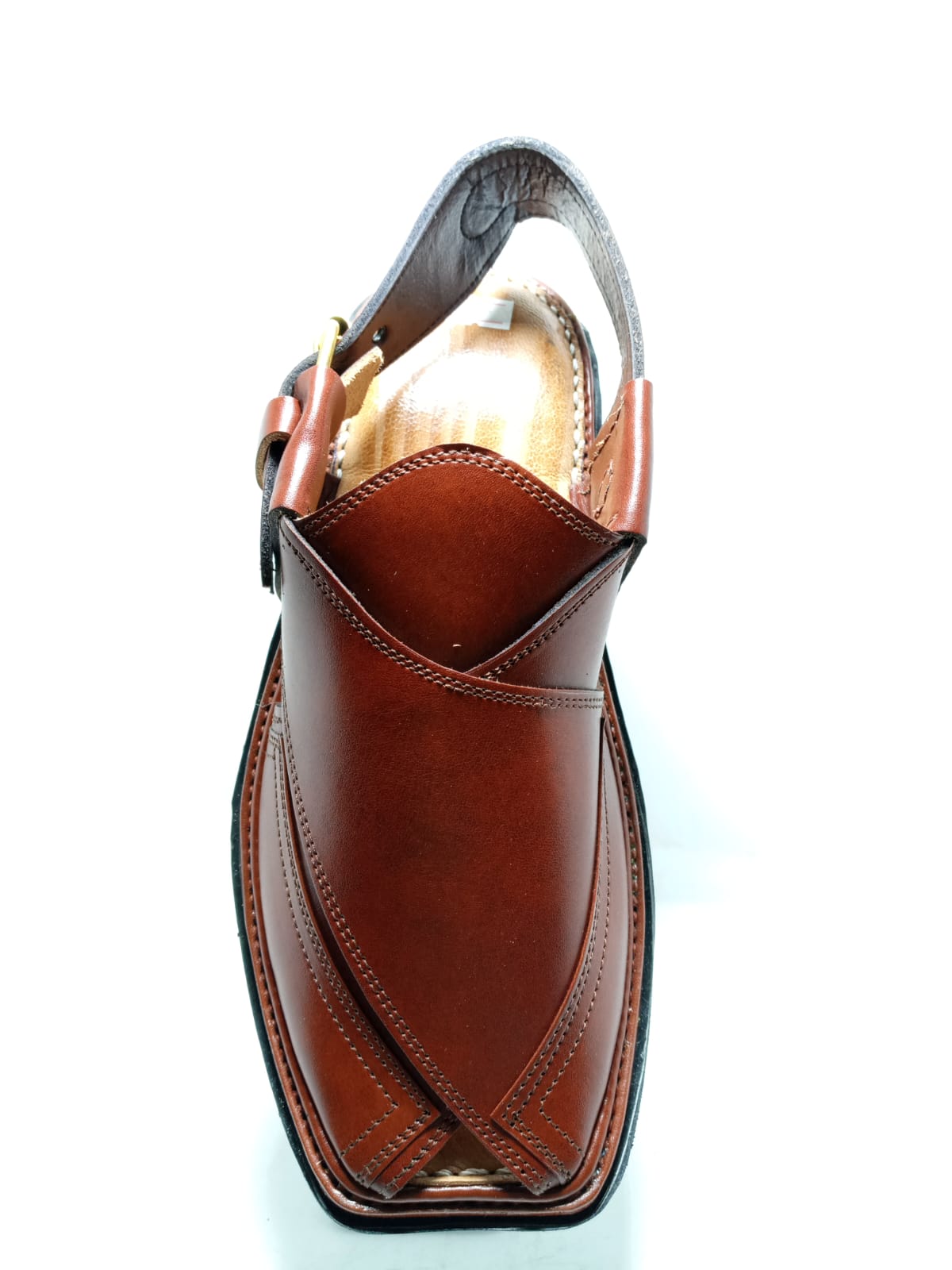 Jeniius "Classic Earth" Premium Brown Peshawari Chappal | Handcrafted Leather Sandals