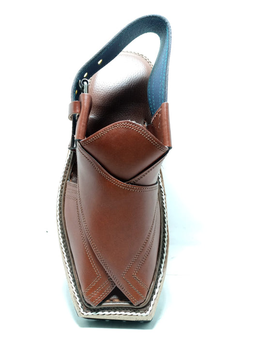 Kaptaan Chappal in Rich  Brown | Premium Leather