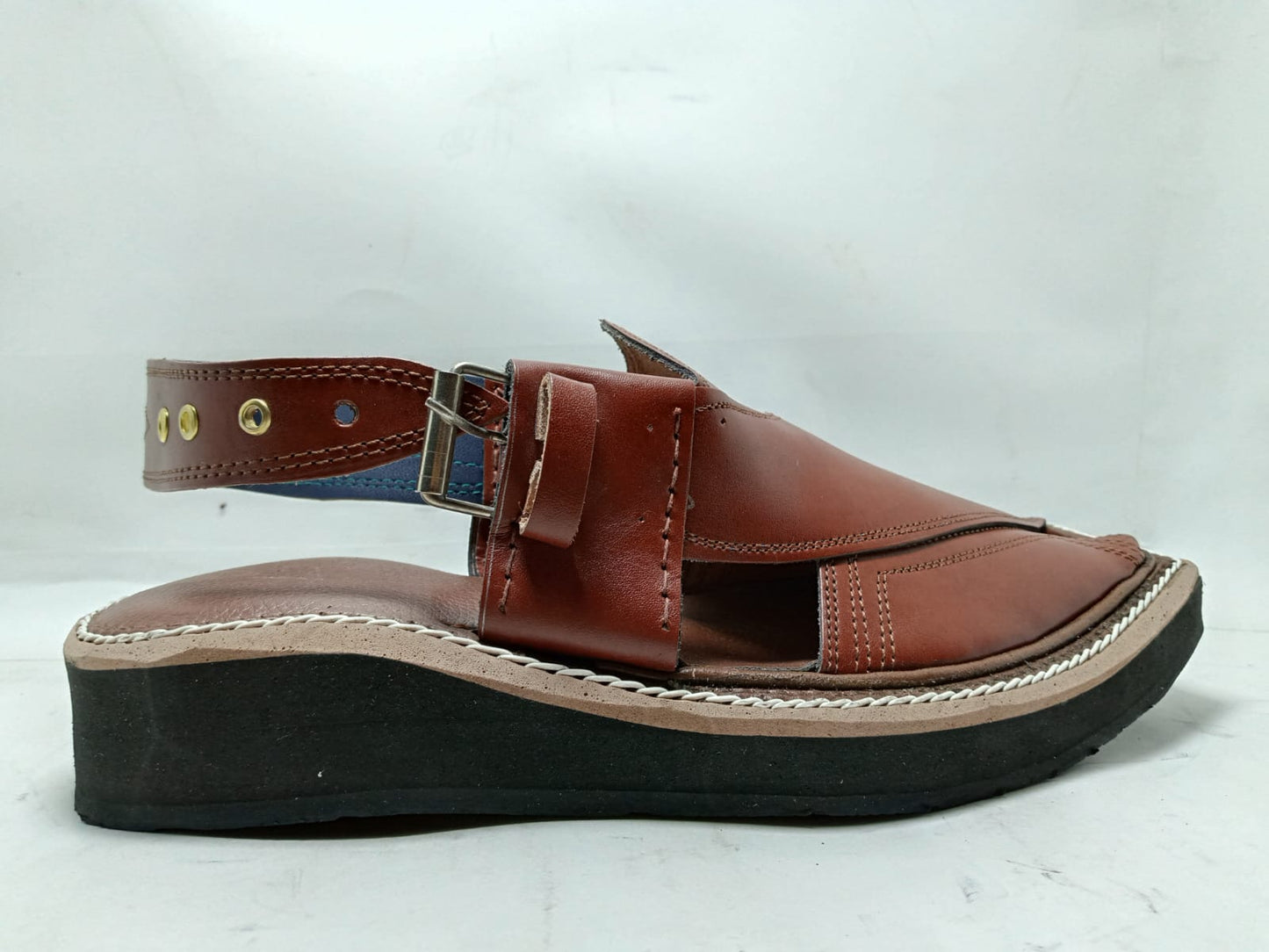 Kaptaan Chappal in Rich  Brown | Premium Leather