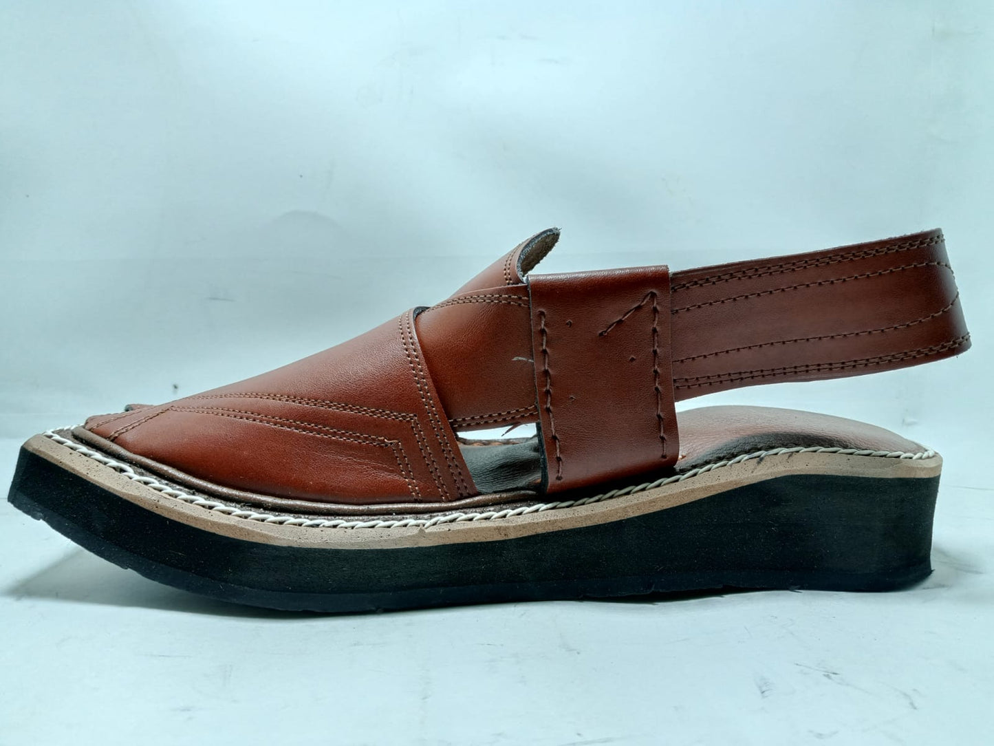 Kaptaan Chappal in Rich  Brown | Premium Leather