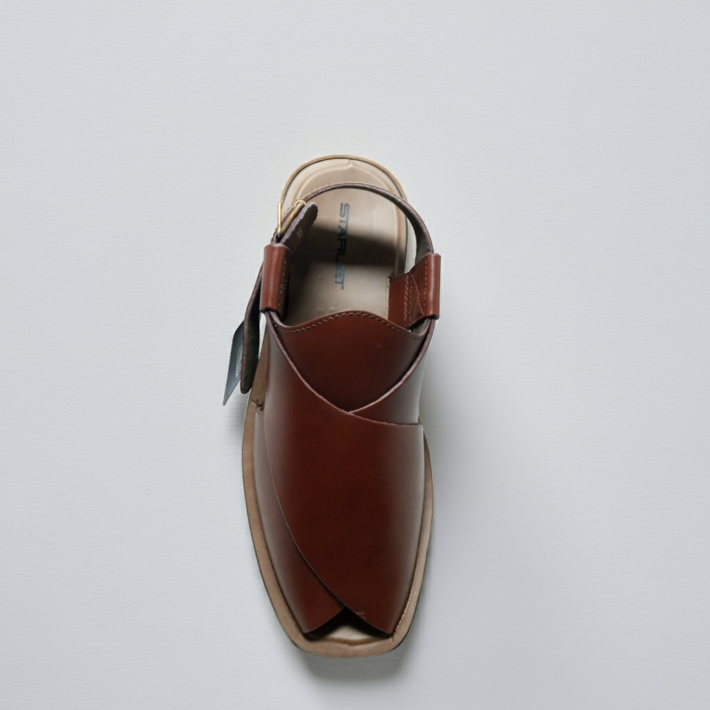 Starlet Khairi Sandal – Classic Brown Elegance for Men